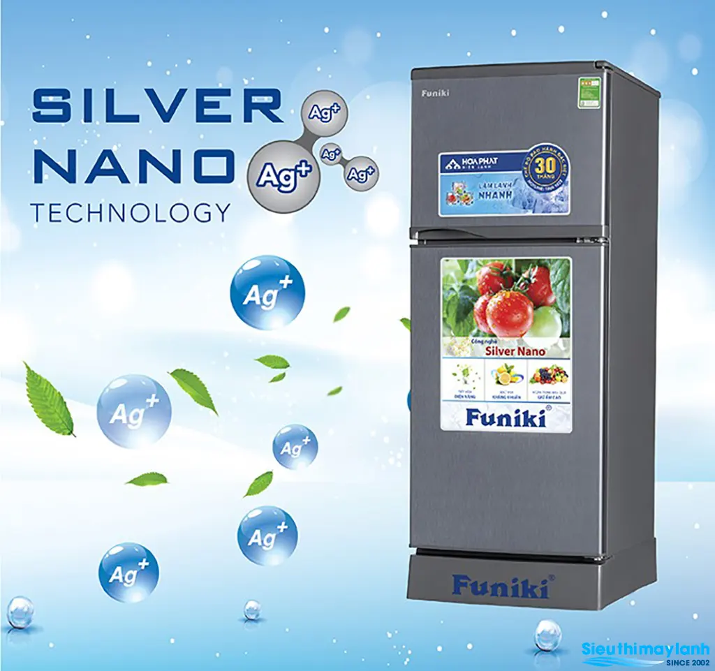 Funiki FR-125CI 120l 2 cánh - ngăn đá rộng rãi, thoải mái lưu trữ đông lạnh