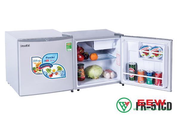 Tủ lạnh mini Funiki 50l 1 cánh FR-51CD - công nghệ hiện đại, vận hành êm ái không tiếng ồn Tủ lạnh mini Funiki 50l 1 cánh FR-51CD - công nghệ hiện đại, vận hành êm ái không tiếng ồn