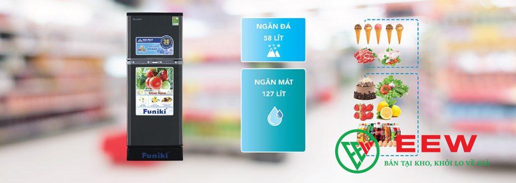 Tủ lạnh Funiki Inverter 185l FRI-186ISU - công nghệ inverter êm ái, bảo quản thực phẩm tươi lâu Tủ lạnh Funiki Inverter 185l FRI-186ISU - công nghệ inverter êm ái, bảo quản thực phẩm tươi lâu