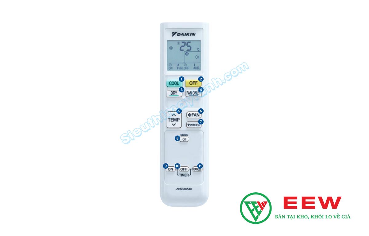 Điều hòa Daikin 9000BTU 1 chiều FTF25UV1V - ảnh 2