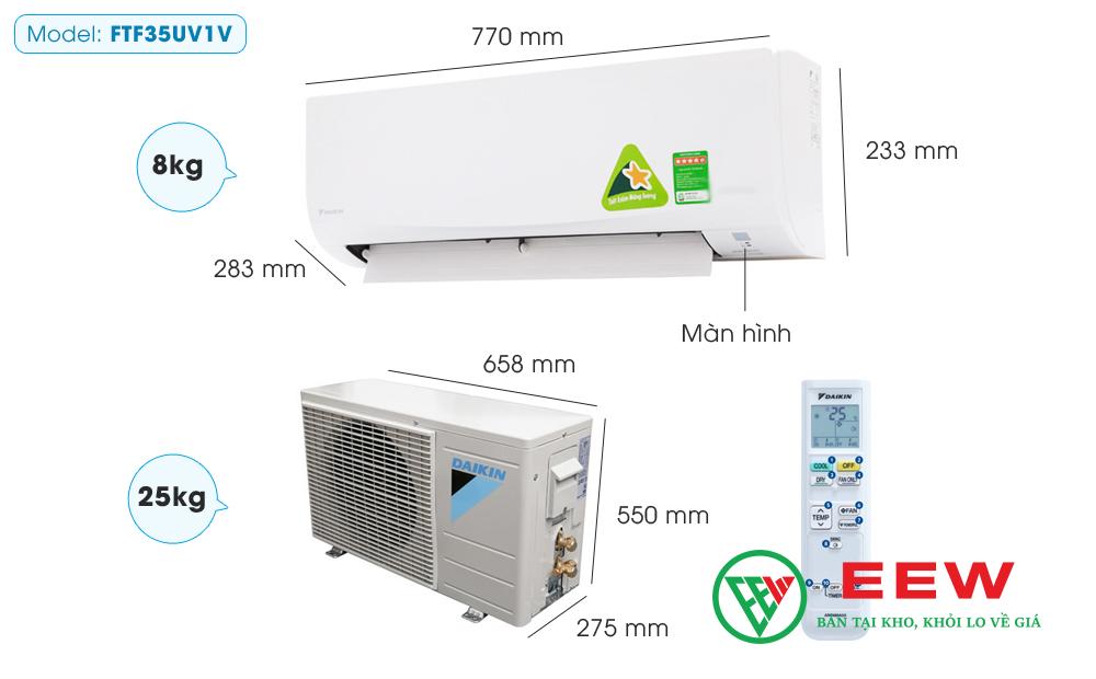 Điều hòa Daikin 12000BTU 1 chiều FTF35UV1V - ảnh 2