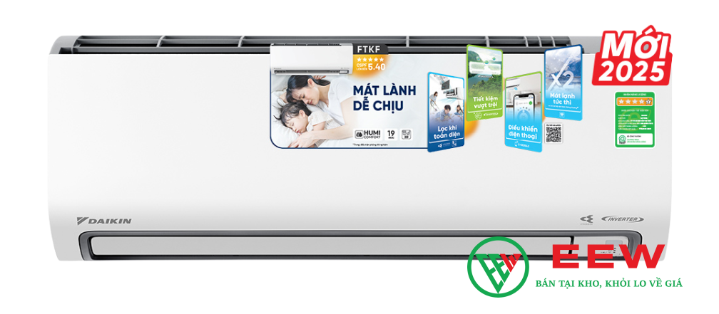 Điều hòa Daikin 1 chiều 12.000BTU inverter FTKF35ZVMV Điều hòa Daikin 1 chiều 12.000BTU inverter FTKF35ZVMV