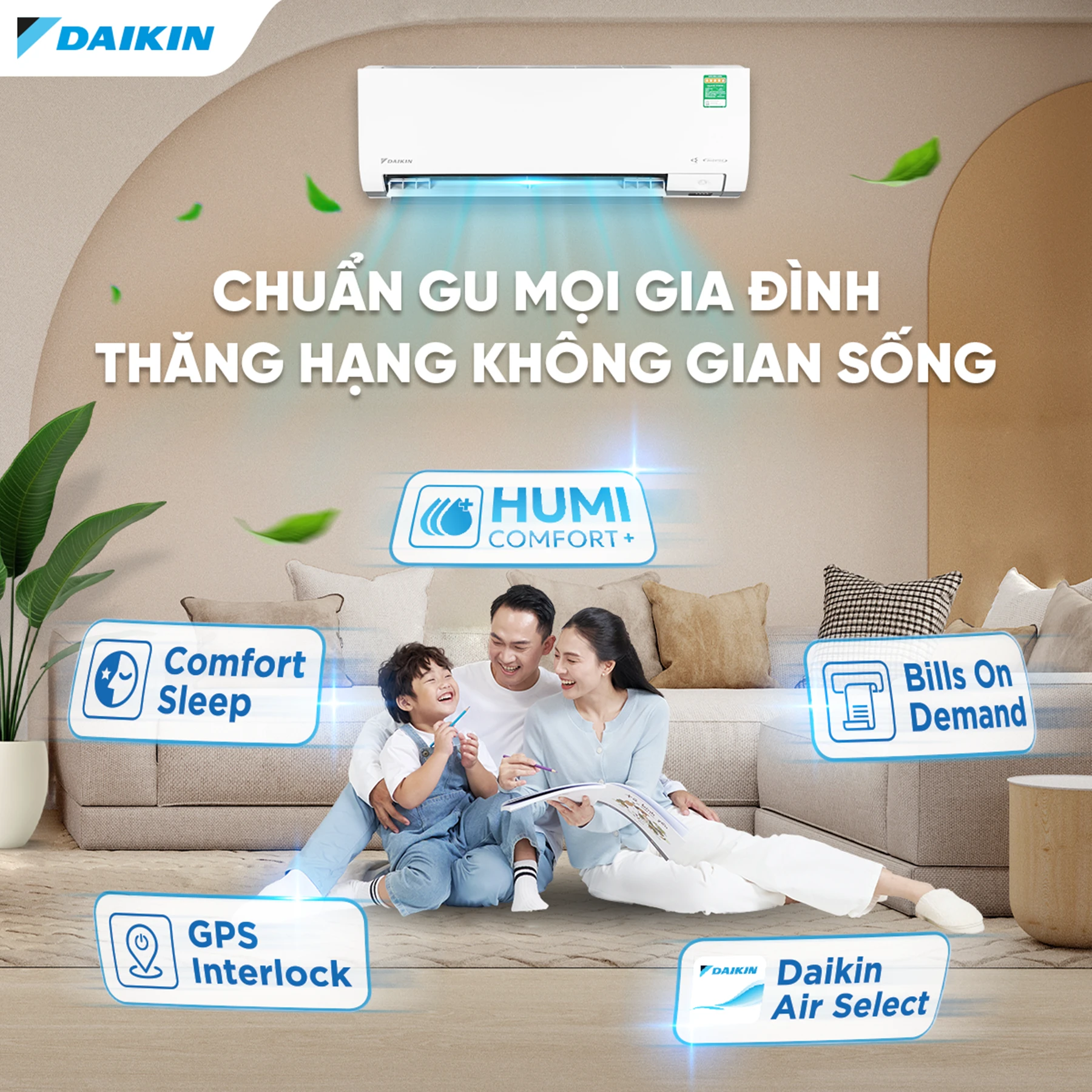 Điều hòa Daikin 9000 BTU 1 chiều - công nghệ Nhật Bản, lọc không khí sạch, bảo vệ sức khỏe cả nhà Điều hòa Daikin 9000 BTU 1 chiều - công nghệ Nhật Bản, lọc không khí sạch, bảo vệ sức khỏe cả nhà