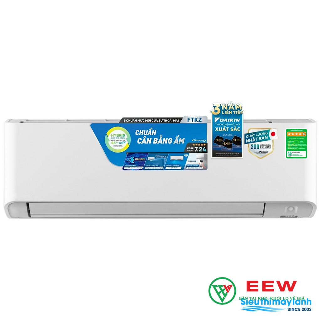 Điều hòa Daikin 1 chiều 9000BTU inverter FTKZ25VVMV