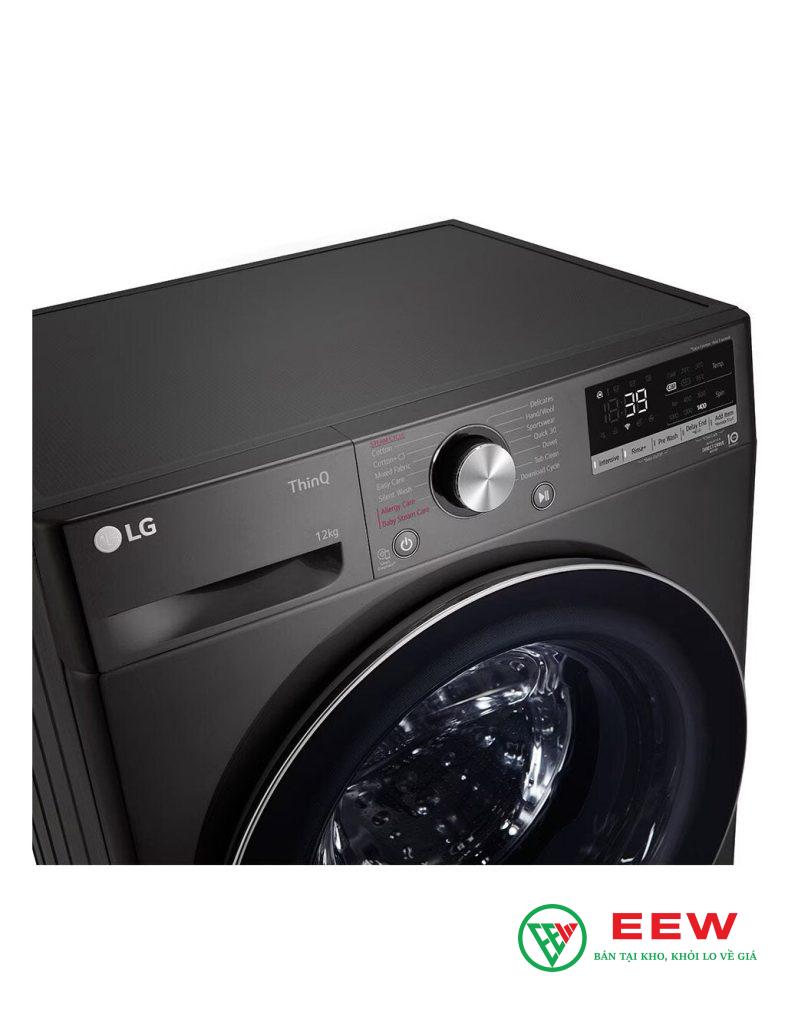 Máy giặt LG AI DD Inverter 12 kg FV1412S3B - Giặt 12 kg/lần, đáp ứng nhu cầu gia đình đông người