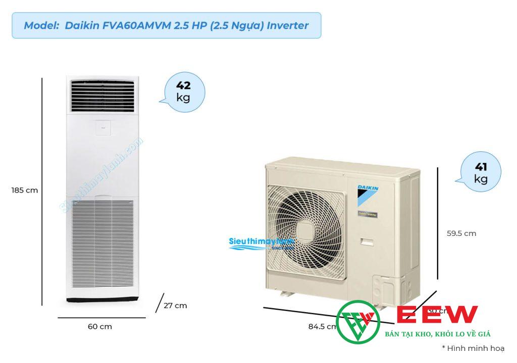 Điều hòa tủ đứng Daikin FVA60AMVM/RZF60DVM - thiết kế sang trọng, phù hợp mọi không gian nội thất Điều hòa tủ đứng Daikin FVA60AMVM/RZF60DVM - thiết kế sang trọng, phù hợp mọi không gian nội thất