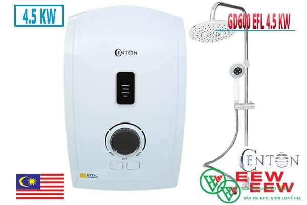Máy nước nóng Centon Trực Tiếp không bơm GD600 EFL 4.5 KW