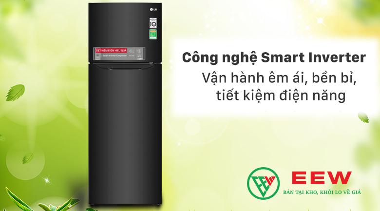 Tủ lạnh LG 225l 2 cánh inverter GN-M208BL - ngăn đá lớn, đáp ứng mọi nhu cầu đông lạnh