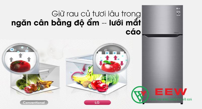 Tủ lạnh LG 2 cánh inverter 225l GN-M208PS - giải pháp hoàn hảo cho không gian bếp hiện đại Tủ lạnh LG 2 cánh inverter 225l GN-M208PS - giải pháp hoàn hảo cho không gian bếp hiện đại