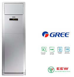 Điều hòa tủ đứng Gree 2 chiều 55.000BTU - lọc không khí sạch, bảo vệ sức khỏe gia đình