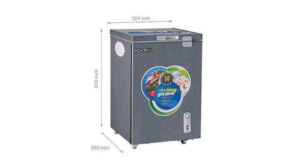 Tủ đông Hòa Phát 100l 1 ngăn dàn đồng HCF 106ÐSH