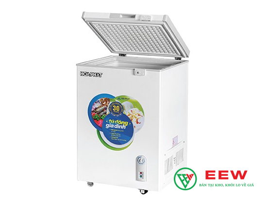 Tủ đông Hòa Phát HCF 106S1N - thiết kế nhỏ gọn, dàn nhôm bền bỉ, lý tưởng cho gia đình
