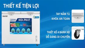 Tủ đông Hòa Phát 2 ngăn 205l dàn Đồng HCF 506S2Ð2