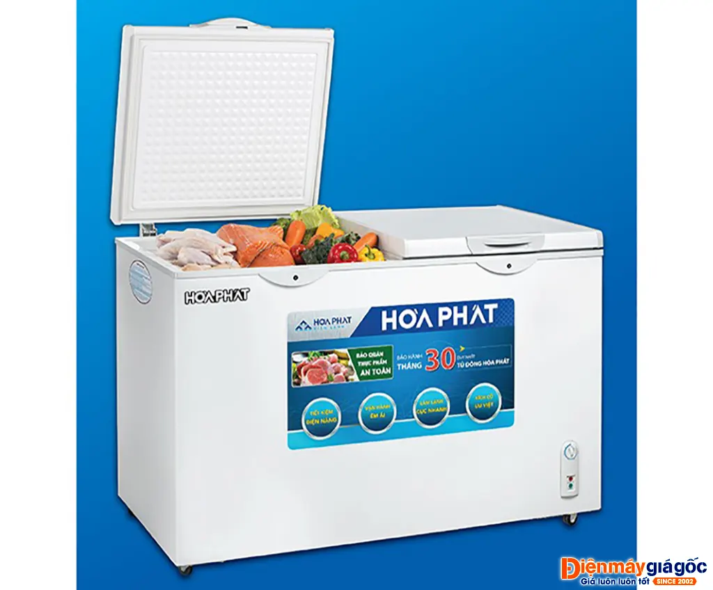 Tủ đông Hòa Phát HCF 506S2N2 - công nghệ hiện đại, vận hành êm ái, bền bỉ theo thời gian Tủ đông Hòa Phát HCF 506S2N2 - công nghệ hiện đại, vận hành êm ái, bền bỉ theo thời gian