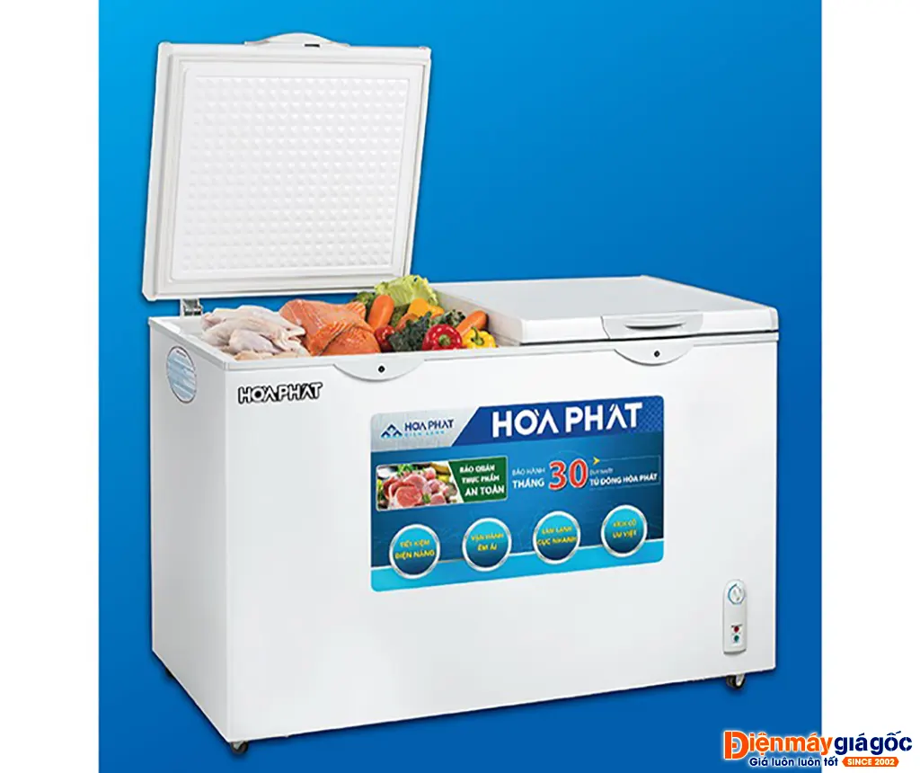Tủ đông Hòa Phát 352l HCF 666S1N2 - dàn nhôm bền bỉ, làm lạnh nhanh, bảo quản thực phẩm tươi ngon Tủ đông Hòa Phát 352l HCF 666S1N2 - dàn nhôm bền bỉ, làm lạnh nhanh, bảo quản thực phẩm tươi ngon