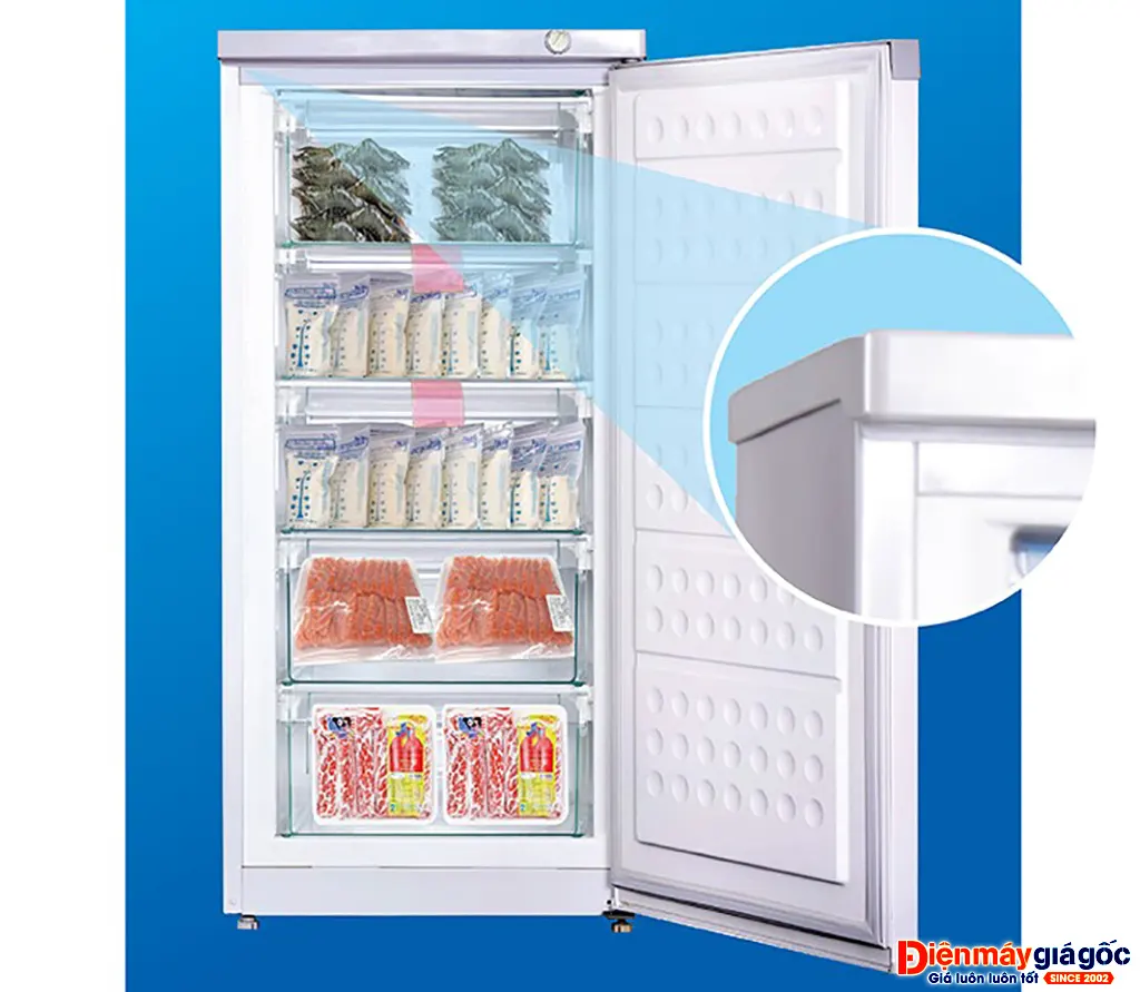Hòa Phát 147 lít HUF 350SR1 - ngăn chứa rộng rãi, tiện lợi cho mọi nhu cầu trữ đông Hòa Phát 147 lít HUF 350SR1 - ngăn chứa rộng rãi, tiện lợi cho mọi nhu cầu trữ đông