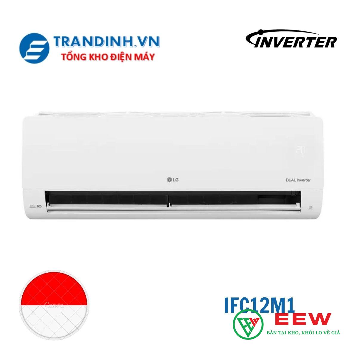 Điều hòa LG 12.000BTU IFC12M1 - làm mát nhanh chóng, điều chỉnh nhiệt độ thông minh Điều hòa LG 12.000BTU IFC12M1 - làm mát nhanh chóng, điều chỉnh nhiệt độ thông minh
