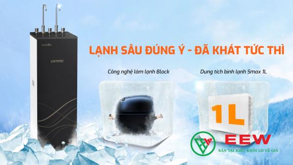 Máy lọc nước nóng lạnh Karofi Livotec 628S - Tiện lợi với vòi nóng lạnh ngay tức thì