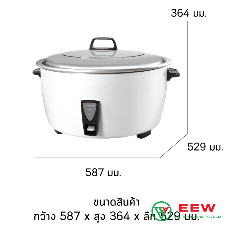 Nồi Cơm Điện Sharp 10 Lít KSH-D1010V - Thiết kế sang trọng, nâng tầm bếp nhà bạn