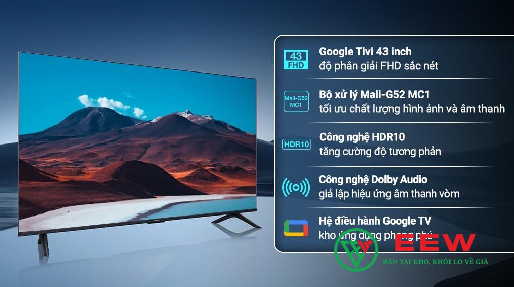 Google Tivi Xiaomi A 2026 Full HD 43 Inch L43MB-AFSEA Google Tivi Xiaomi A 2026 Full HD 43 Inch L43MB-AFSEA
