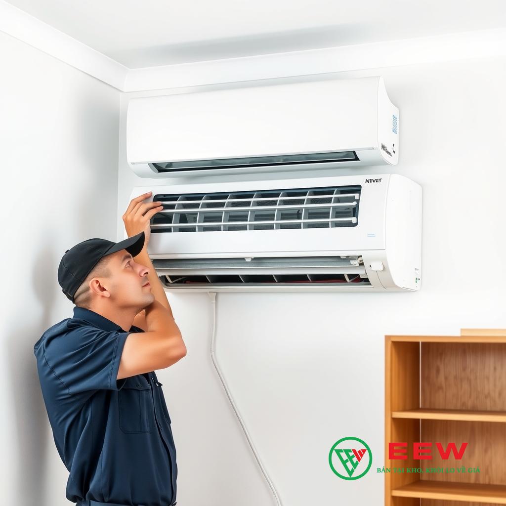 lắp đặt máy lạnh đà nẵng thợ chuyên nghiệp thao tác chính xác
