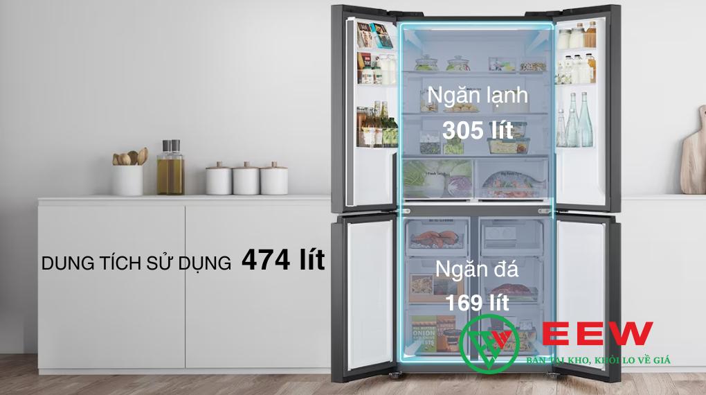 Tủ lạnh LG 474L LFB47BLG - hệ thống làm lạnh đa chiều, nhiệt độ đồng đều mọi ngóc ngách