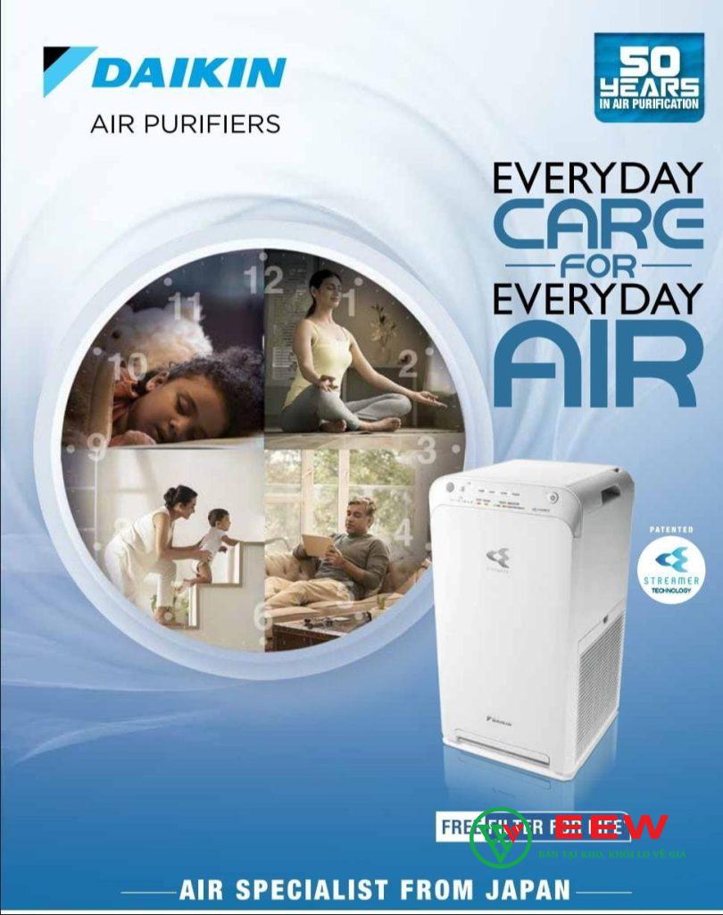 Máy lọc không khí Daikin MC70MVM6 - Công nghệ Streamer tiên tiến, tiêu diệt vi khuẩn hiệu quả
