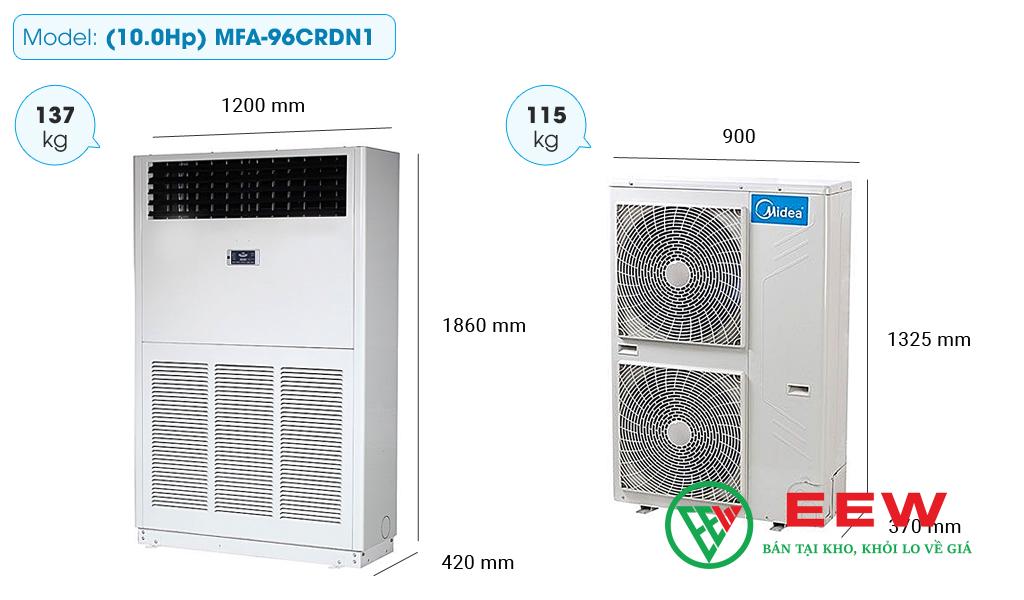 Điều hòa Midea MFA-96CRDN1 1 chiều - thiết kế sang trọng, tiết kiệm không gian tối ưu