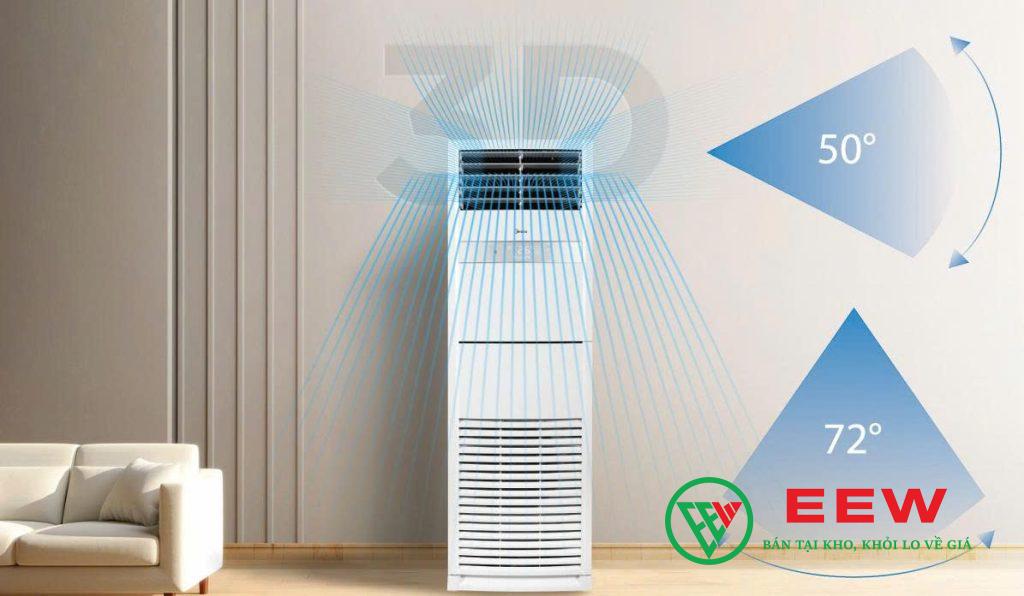 Điều hòa tủ đứng Midea 50.000BTU 1 chiều - điều khiển thông minh, tận hưởng không khí mát lạnh dễ dàng