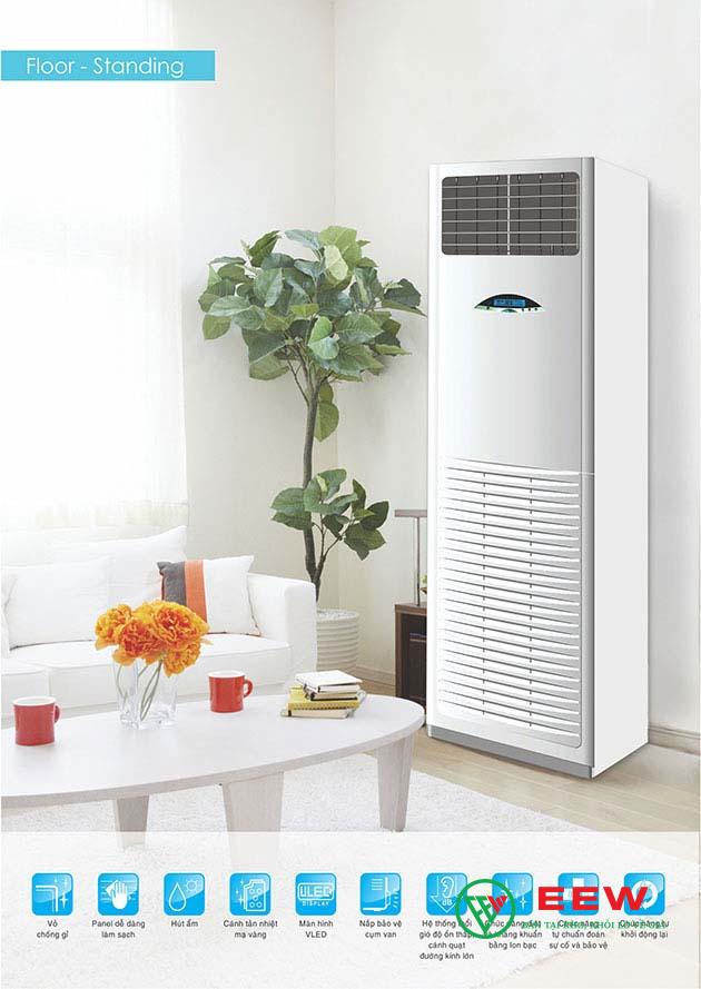 Điều hòa tủ đứng Midea MFS-50CR - Dễ lắp đặt, điều khiển từ xa tiện lợi, làm mát tức thì