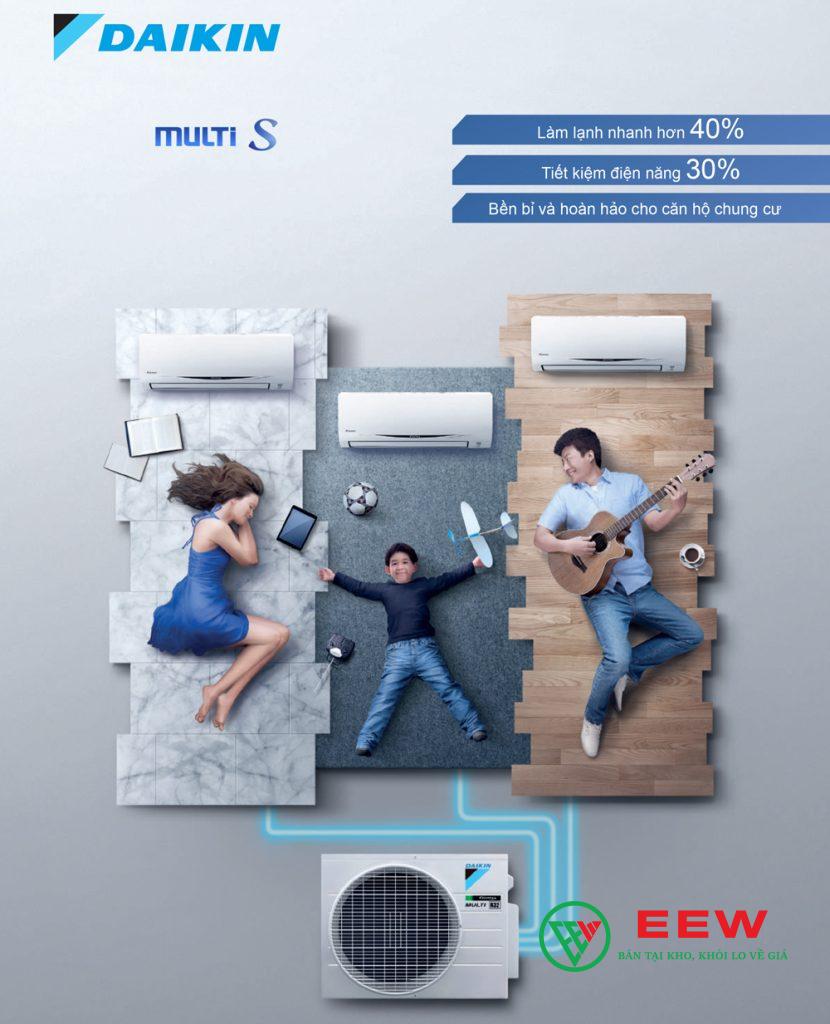 Điều hòa multi Daikin S MKC70SVMV - Lọc không khí thông minh, bảo vệ sức khỏe cả gia đình