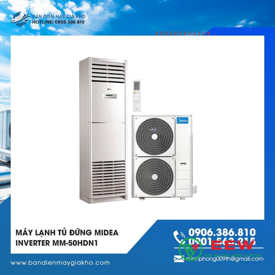 Điều hòa tủ đứng Midea MM-50HDN1 - Công nghệ inverter tiết kiệm điện, vận hành êm ái suốt ngày dài