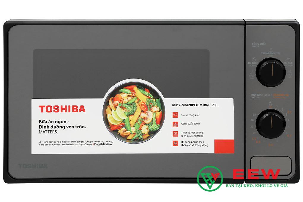 Lò vi sóng Toshiba 20 lít MM2-MM20PE(BM)VN - công suất mạnh mẽ, nấu ăn nhanh chóng
