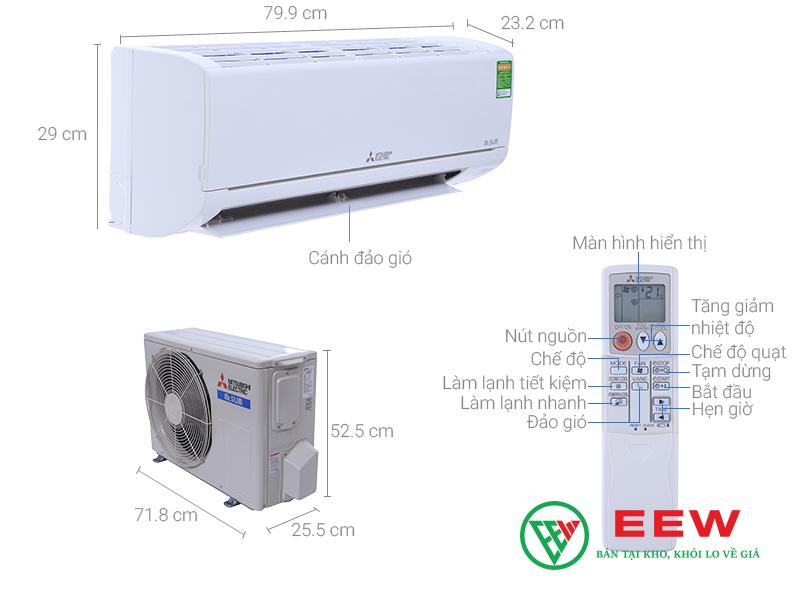 Mitsubishi Electric MS-HM25VA - điều hòa thông minh, điều khiển từ xa tiện lợi mọi lúc Mitsubishi Electric MS-HM25VA - điều hòa thông minh, điều khiển từ xa tiện lợi mọi lúc