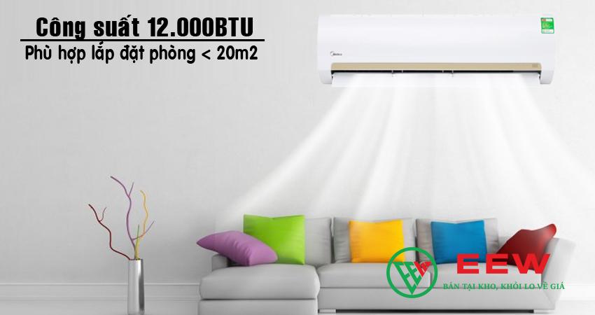 Điều hòa Midea 12.000BTU 2 chiều MSMA1-13HRN1