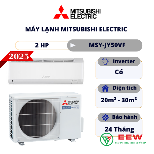 Điều hòa Mitsubishi Electric inverter 18.000BTU 1 chiều MSY-JY50VF