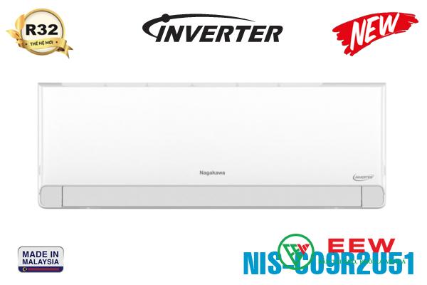 Điều hòa Nagakawa 9000BTU 1 chiều inverter NIS-C09R2U51
