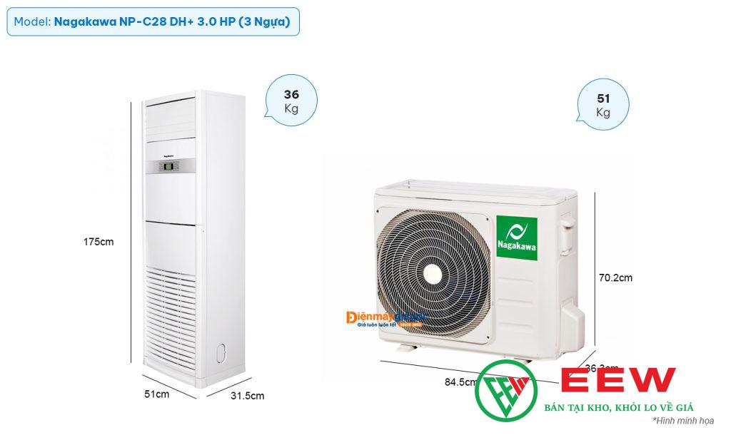 Điều hòa tủ đứng Nagakawa 28000BTU NP-C28DH+ - thiết kế sang trọng, làm mát nhanh chóng mọi không gian Điều hòa tủ đứng Nagakawa 28000BTU NP-C28DH+ - thiết kế sang trọng, làm mát nhanh chóng mọi không gian
