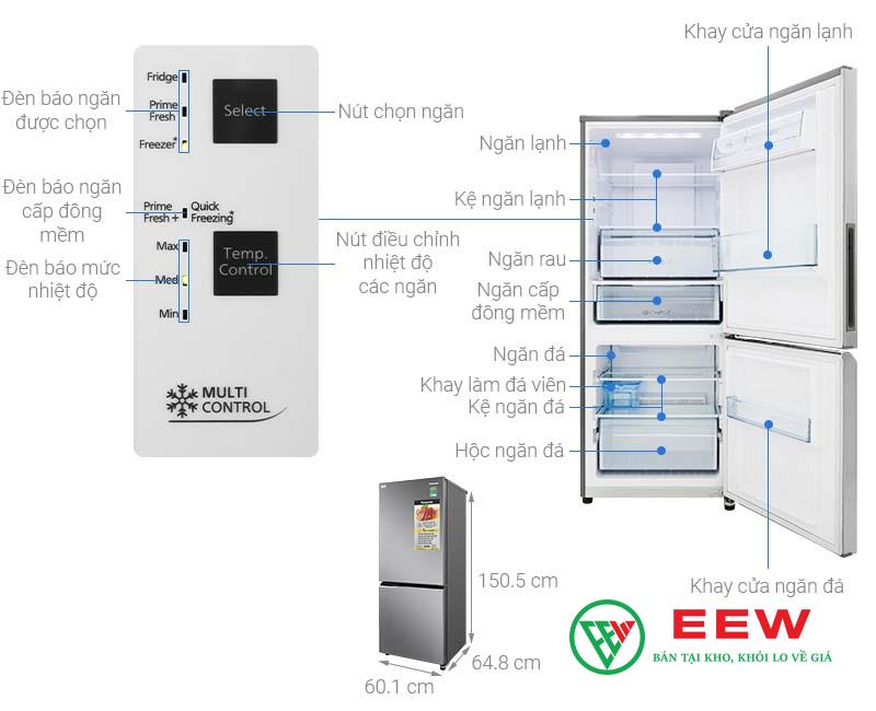 Tủ lạnh Panasonic Inverter 255 lít NR-BV280QSVN Tủ lạnh Panasonic Inverter 255 lít NR-BV280QSVN