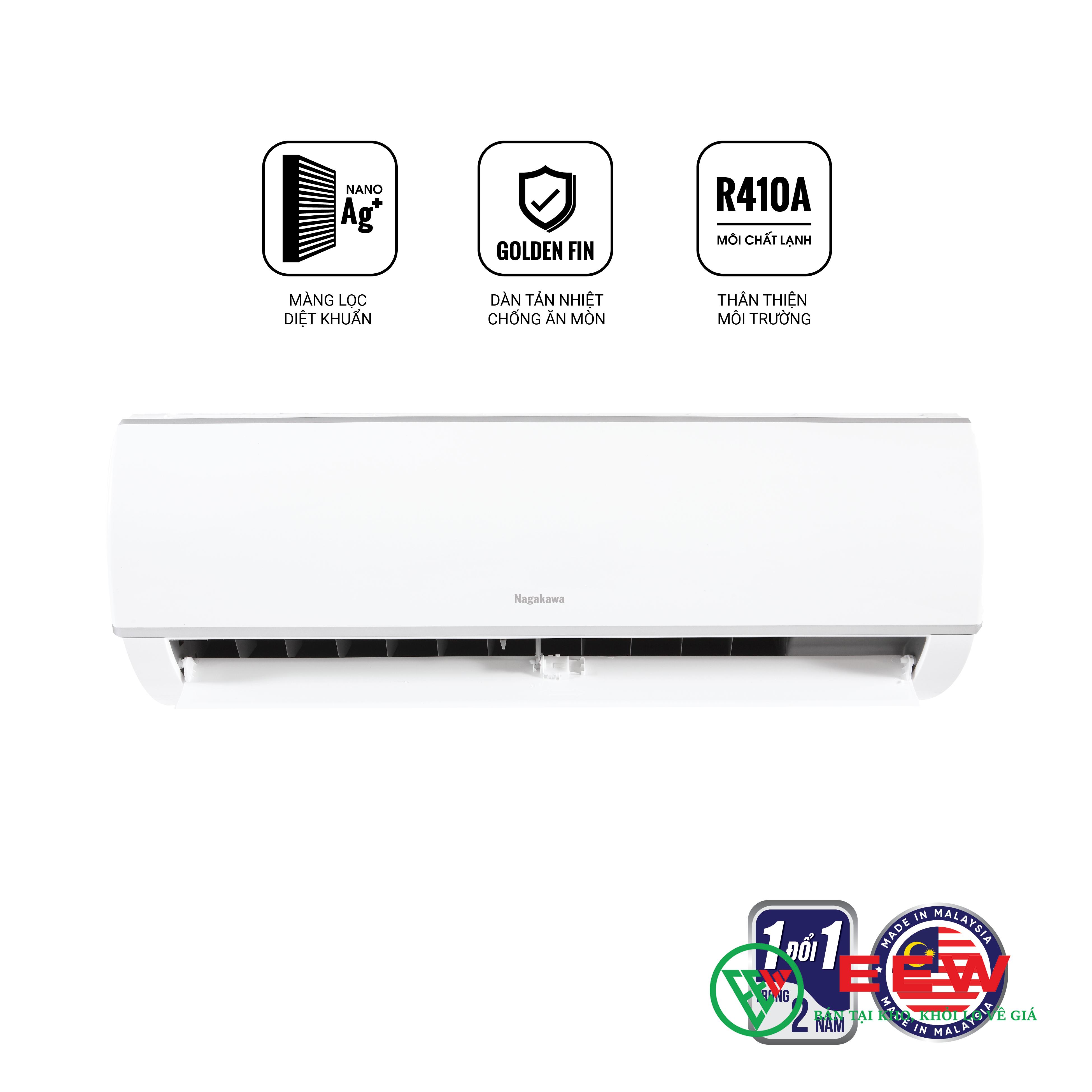 Điều hòa Nagakawa 2 chiều 18000BTU NS-A18R1M05 Điều hòa Nagakawa 2 chiều 18000BTU NS-A18R1M05
