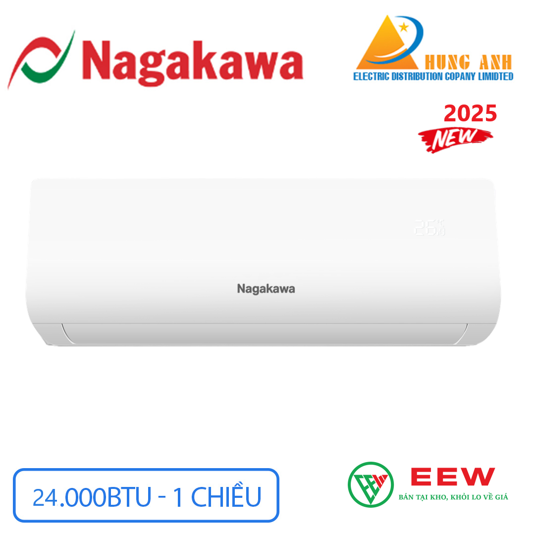 Điều hòa Nagakawa NS-C24R2B52 - công nghệ inverter hiện đại, giảm 50% chi phí điện hàng tháng