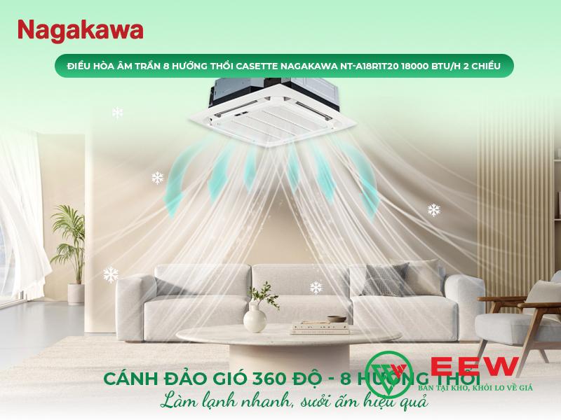 Điều hòa âm trần Nagakawa 2 chiều 18000BTU NT-A18R1T20 Điều hòa âm trần Nagakawa 2 chiều 18000BTU NT-A18R1T20