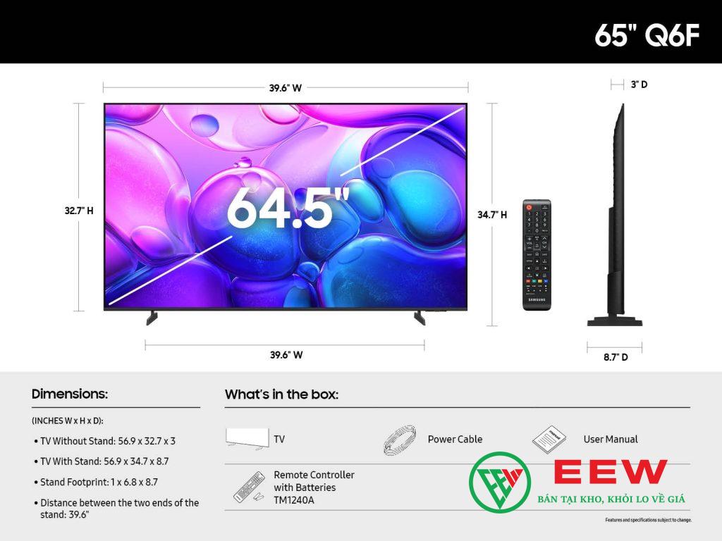 Smart Tivi QLED Samsung 4K 65 inch QA65Q6FAAKXXV Smart Tivi QLED Samsung 4K 65 inch QA65Q6FAAKXXV