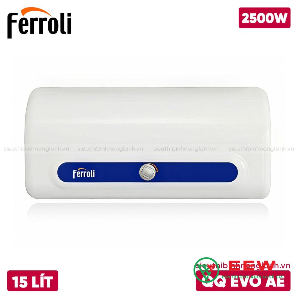 Máy nước nóng Ferroli 15L QQ Evo 15 AE - thiết kế sang trọng, tiết kiệm điện tối ưu Máy nước nóng Ferroli 15L QQ Evo 15 AE - thiết kế sang trọng, tiết kiệm điện tối ưu