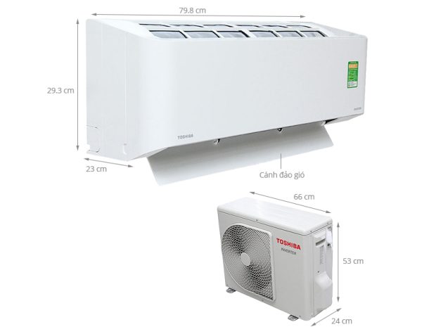 Điều hòa Toshiba inverter 1 chiều 12.000BTU RAS-H13BKCV-V