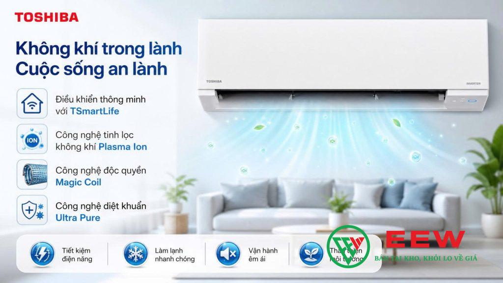 Điều hòa Toshiba 12.000BTU 1 chiều RAS-H13F2KCVSG-V