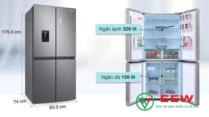 Tủ lạnh Samsung Inverter 488 lít RF48A4010M9/SV - thiết kế hiện đại, sang trọng cho không gian bếp