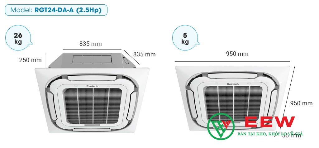 Điều hòa âm trần Reetech 24000BTU: điều khiển thông minh, tiện lợi chỉ với một chạm trên remote