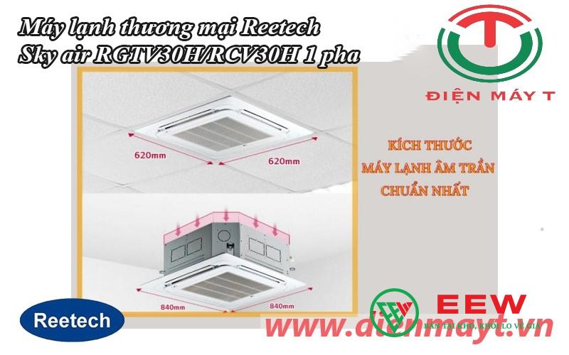 Máy lạnh âm trần Reetech inverter 3.5HP: thiết kế sang trọng, tiết kiệm điện tối ưu cho không gian rộng