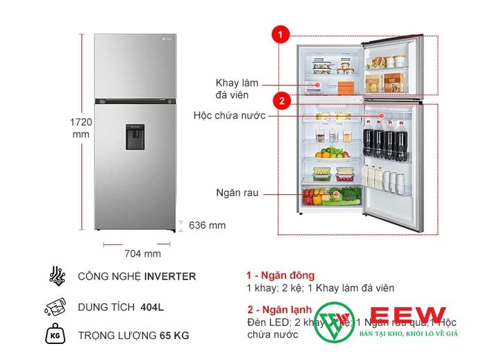 Tủ lạnh Casper Inverter 404L - tiết kiệm không gian, phù hợp mọi căn bếp hiện đại Tủ lạnh Casper Inverter 404L - tiết kiệm không gian, phù hợp mọi căn bếp hiện đại